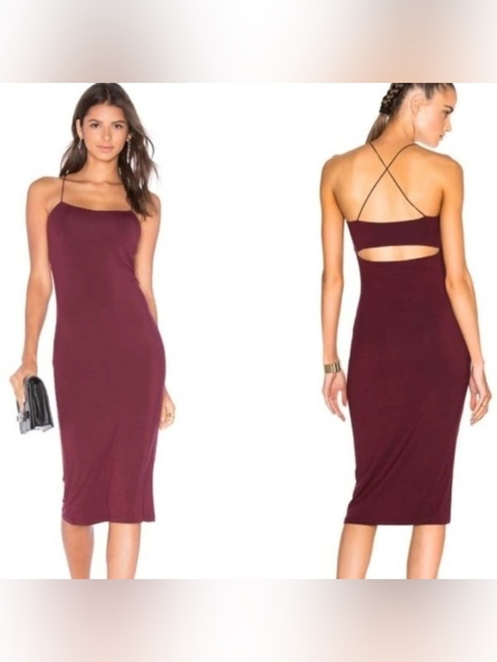 ALEXANDER WANG Strappy MIDI Cami Dress (127)